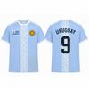 Fashion Uruguay Flag Graphic Football Jersey For Men Summer Trendy 3D Printed Sports T Shirts Loose Breathable Soccer Tees Tops
