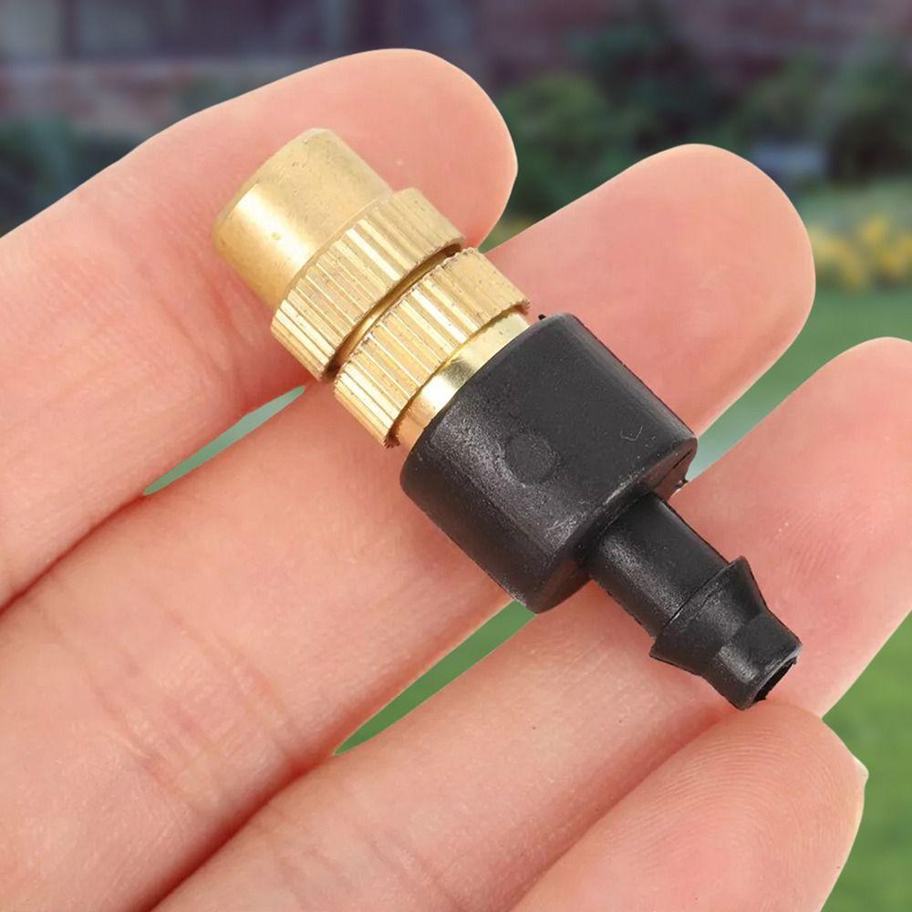 10 Pezzi Ugello Nebulizzatore Ugello Nebbiogeno Micro Irrigatori da Giardino per Tubo da 4/7 mm Giardino Prato Serra