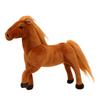 Simulation Pony Doll Plush Toy White Dragon Horse Black Horse Doll Doll Children Cognitive Model Toy