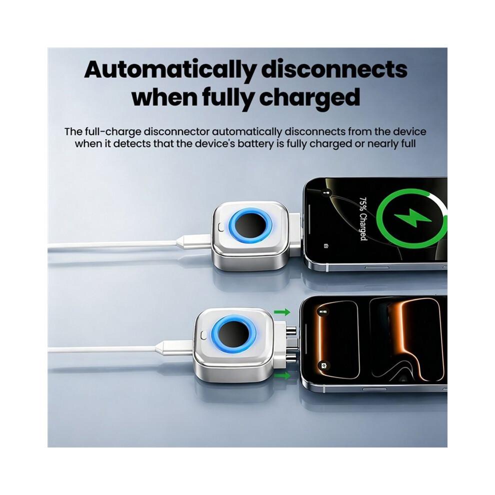 2 Piezas 140W Separador de Carga Completa Tipo Automático Adaptador de Cargador Rápido para Teléfonos Tipo-C y Dispositivos Electrónicos Tipo C