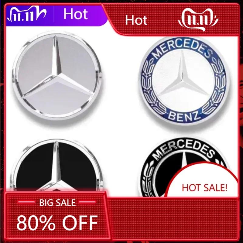 For Mercedes Benz 75mm Car Accessories ABS Wheel Center Hub Cover Rim Caps For Mercedes Benz Amg C180 C200 C260 W108 W124 W126 W