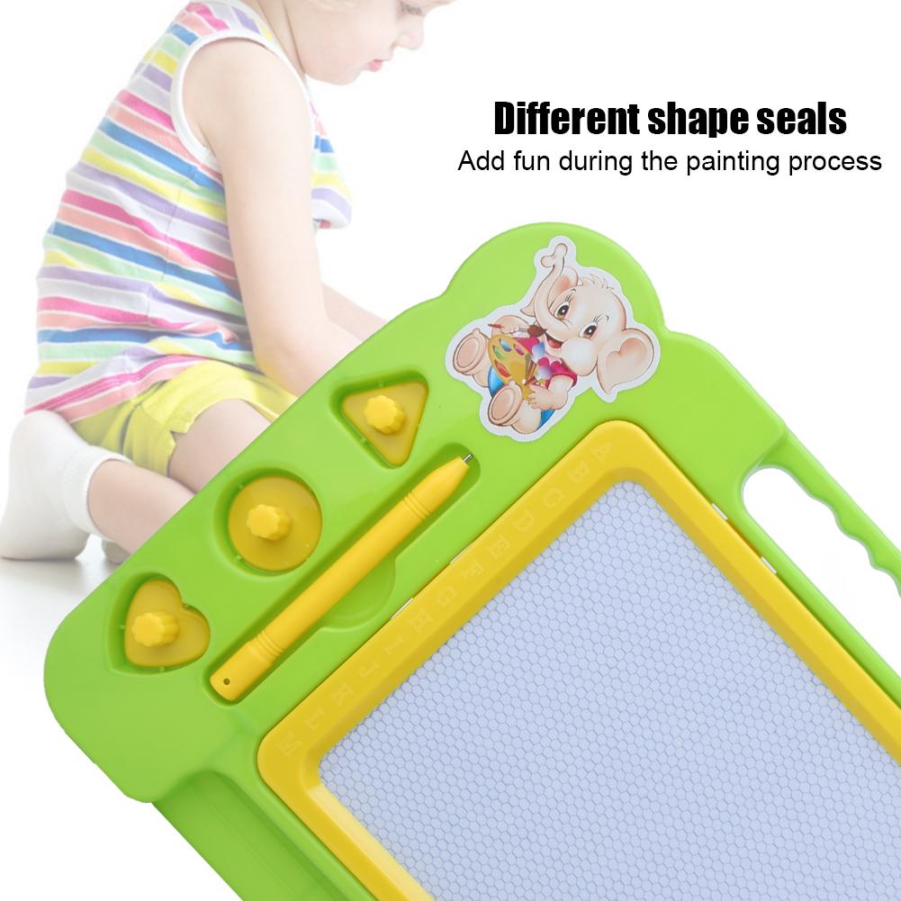 Children Drawing Board Puzzle Early Education Learning Black Plastic Writing Magnetic Sketchpad