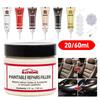 60/20ml Pasta Riempitiva per Riparazione Pelle Composto Crema Rigenerante Pelle Riparazione Graffi Fessure Pelle Auto Sedile Auto