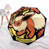 Pokemon Eevee Automatic Folding Umbrella with Sturdy Iron Frame, Portable Compact Travel Umbrella All-Season Use Parties019