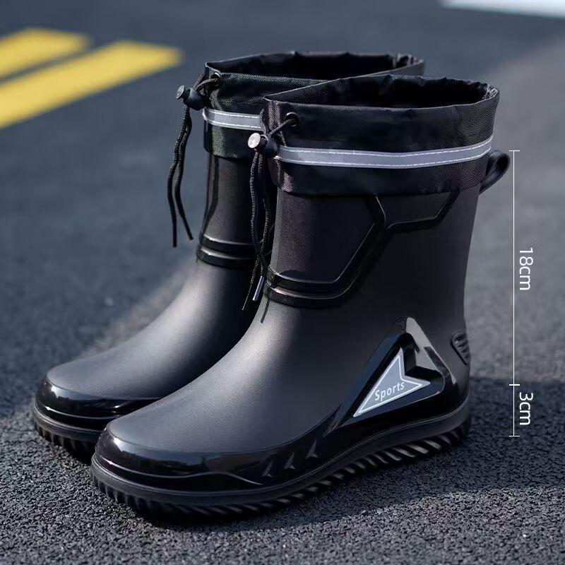 

AIOSC Men s Mid-Calf Rain Boots