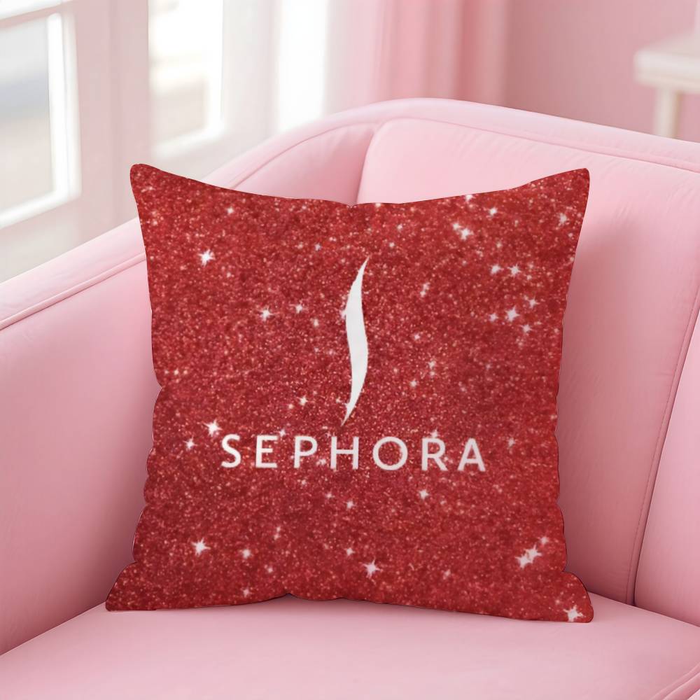 MAkeup Luxurny Fashion Brand S-SEPsHORA Pillow Case Anti-dustmite Pillowcase Invisible Zipper Silky Short Plush Sofa Cushion Cov