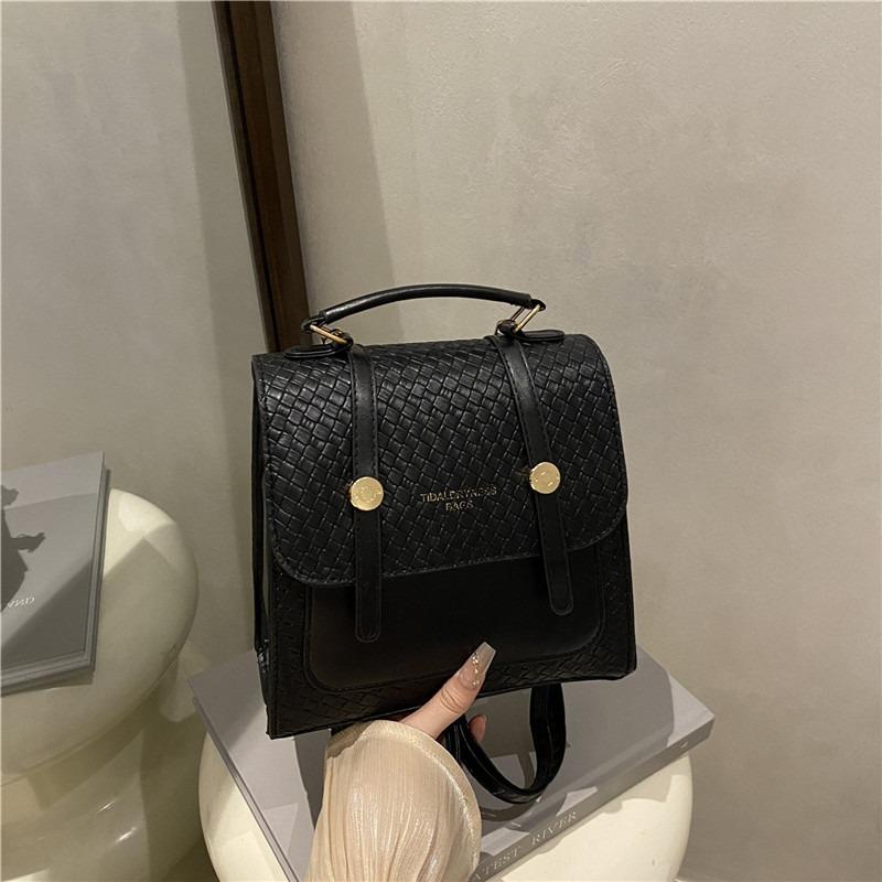 Fashion Small Backpack Autumn New Niche Design College Style Portable Small Square Bag Travel Bag
