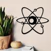 Atom Structure Metal Wall Art Science Sculpture Weather Resistant Home Office Decor