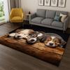 Cute Dog Puppy Cartoon Carpet Rug for Bedroom Living Room Sofa Playroom Doormat Home Decor,Kid Game Area Rug Non-slip Gift