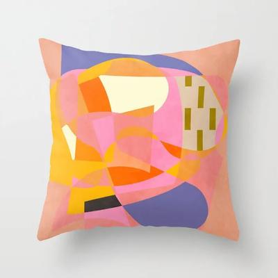 Federa per Cuscino Decorativa per la Casa Copricuscini Nordico Soggiorno Moderno Geometrico Astratto Nero