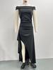 2024 Elegant Sexy Off-Shoulder Evening Dress with Slit