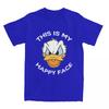 Casual Donald Duck This Is My Happy Face T-Shirts Pure Cotton Tees Shirt Gift Idea Clothing Unisex