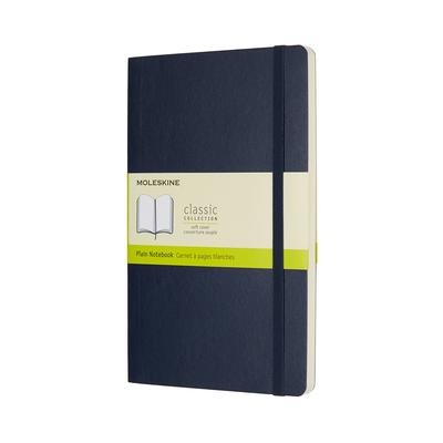 Moleskine Notebook Classic Notebook Soft Cover Plain Large Size Wide X 21cm Sapphire Blue QP618B20 (13cm Long)