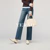 Narrow version wide leg pants for women, acetate Lyocell, flowing loose, fashionable straight leg pants for women