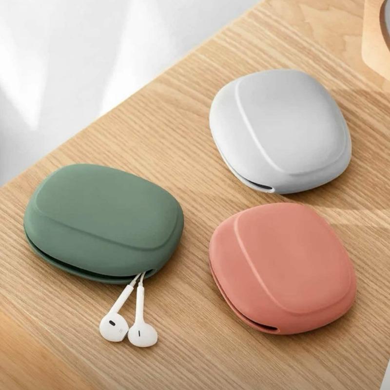 1PC silicone bag earphone cable storage bag appearance data cable storage bag