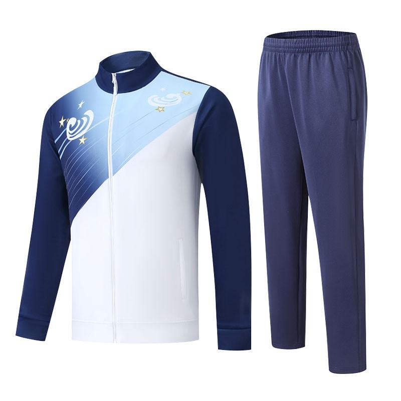 Unisex Long Sleeve Sports Tracksuit Set Team Training Competition Custom Print