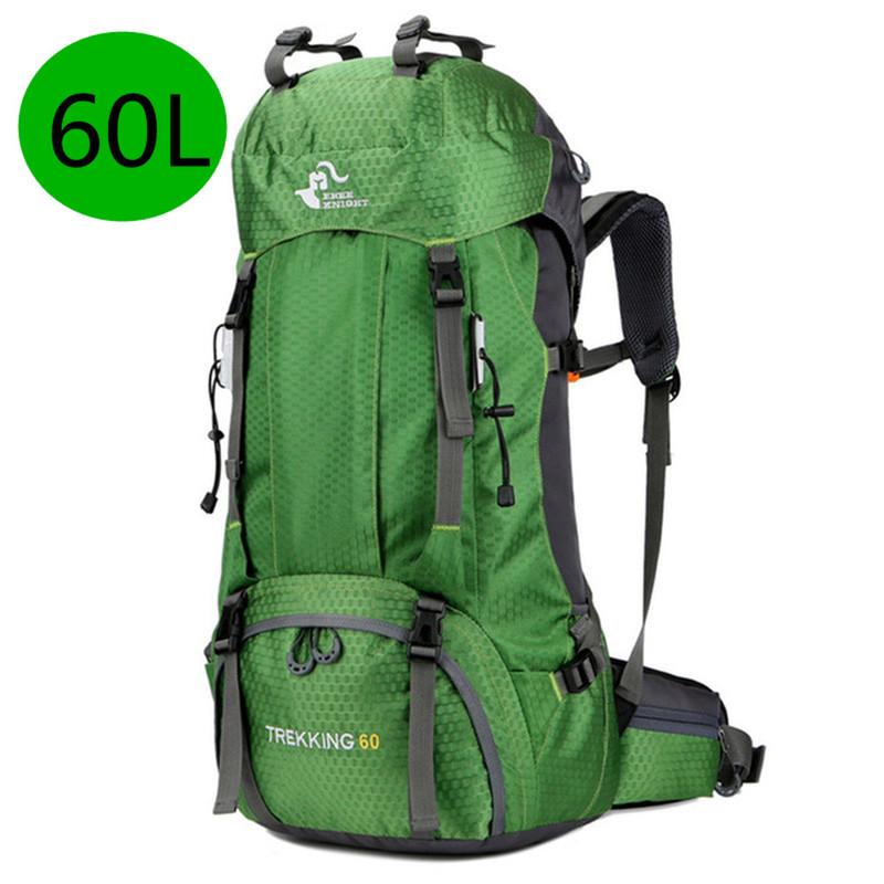 60L Outdoor Backpack Camping Climbing Bag Waterproof Mountaineering Hiking Backpacks Sport Bag Climbing Rucksack