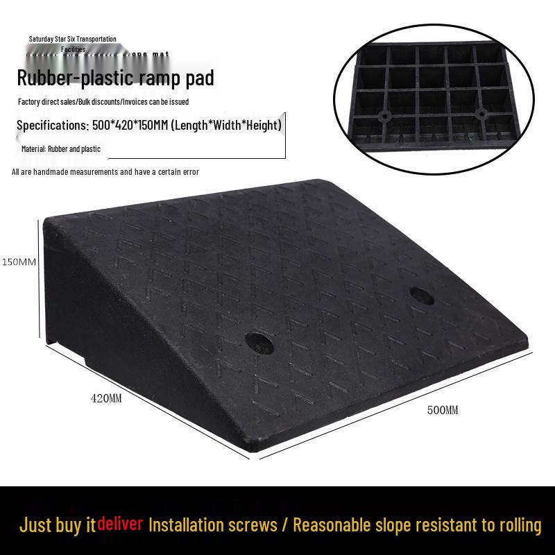 Rubber Speed Bump & Threshold Ramp for Home and Car