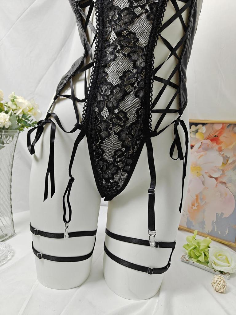 Women's Strappy Underwire Sexy Lingerie Bodysuit - European and American Style