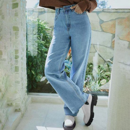 Jeans da donna Denim a vita alta Casual Baggy Jeans acquista in modo  economico — spedizione gratuita, recensioni reali con foto — Joom