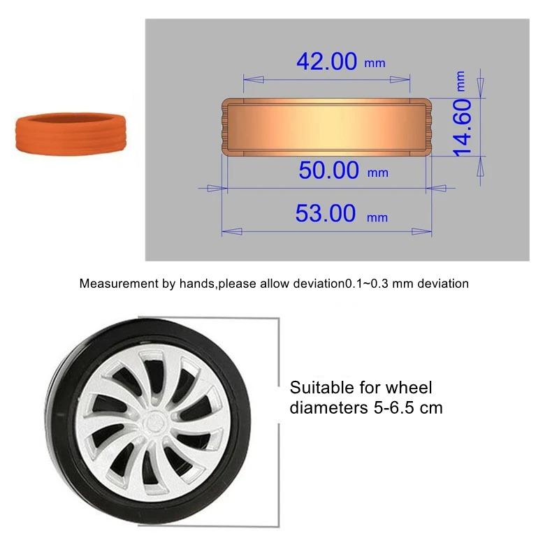 4PCS/Set Silicone Suitcase Wheels Protection Cover with Silent Sound Reduce Noise Trolley Box Luggage Caster Shoes Casters Cover