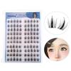 Diy Self-Adhesive Cluster Lashes 10 Rows/Box, Glue-Free Manga Style Sectioned Eyelashes Natural Look
