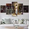 5 Panels Canvas Wall Arts Poster Painting Jesus Wallpaper Home Decor Living Room Picture Print Bedroom Mural Artwork Framework