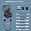 Portable Multi-functional Data Cable Storage Box, 60W Fast Charging Mobile Phone Holder, Charging Cable Set, Multi Head Adapter