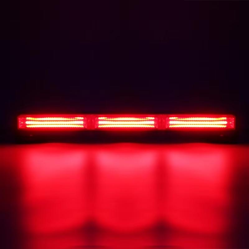 13 Inches Vehicle Warning LED Strobe Light Bar Traffic Emergency Flashing COB Light Bars Waterproof Hazard Flashlight for Trucks
