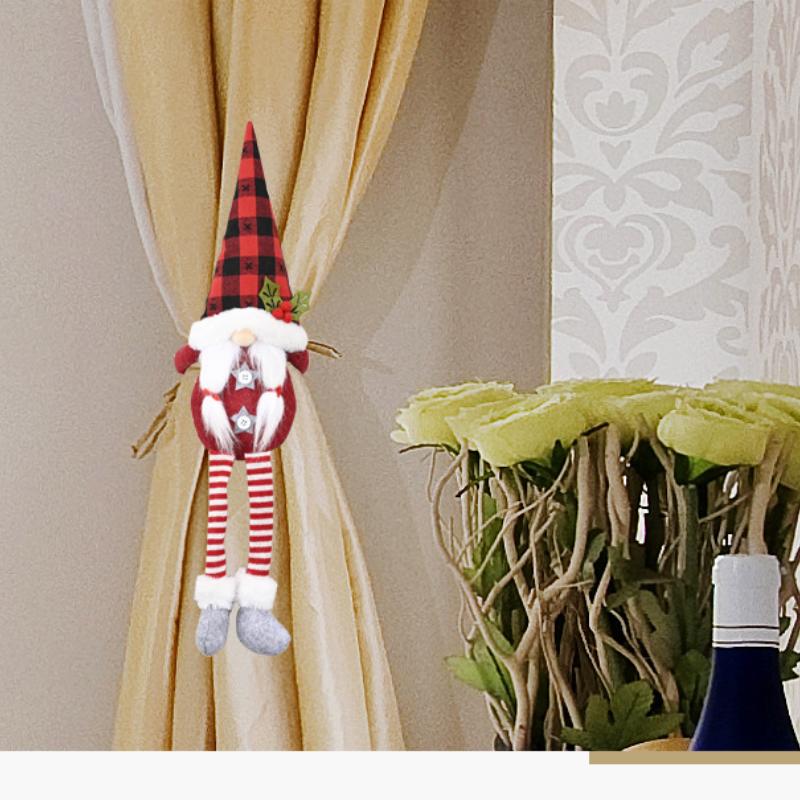 Home Furnishings Christmas Decoration Curtain Buckle Forest Old Man Curtain Buckle Faceless Doll European Style Curtain Binding Rope Door Hanger