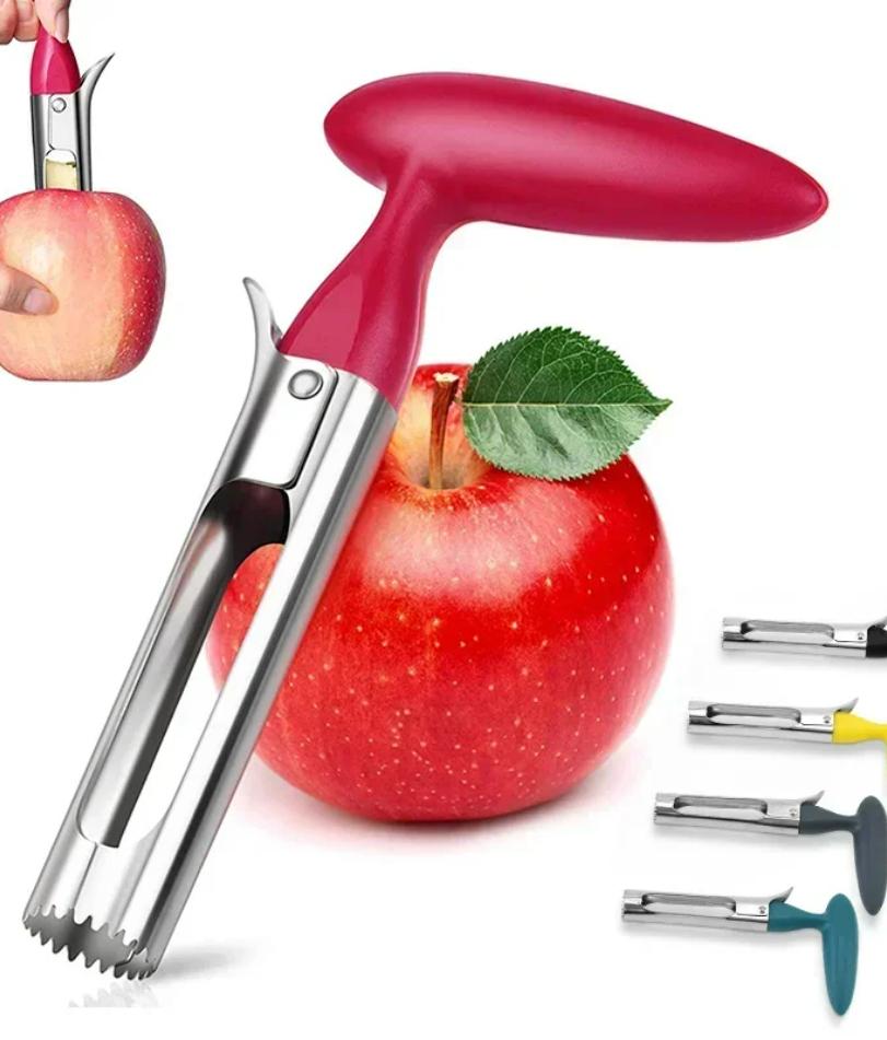 Premium Apple Corer Remover Stainless Steel Apple Pears Seed Core Tool Fruit Cutter Seeder Slicer Knife Kitchen Vegetable Tools
