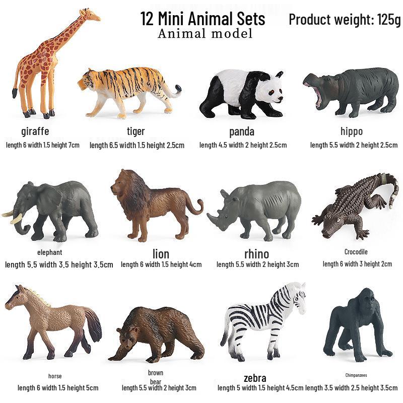 Cross-Border Christmas Wildlife Deer Model Cake Decoration Set