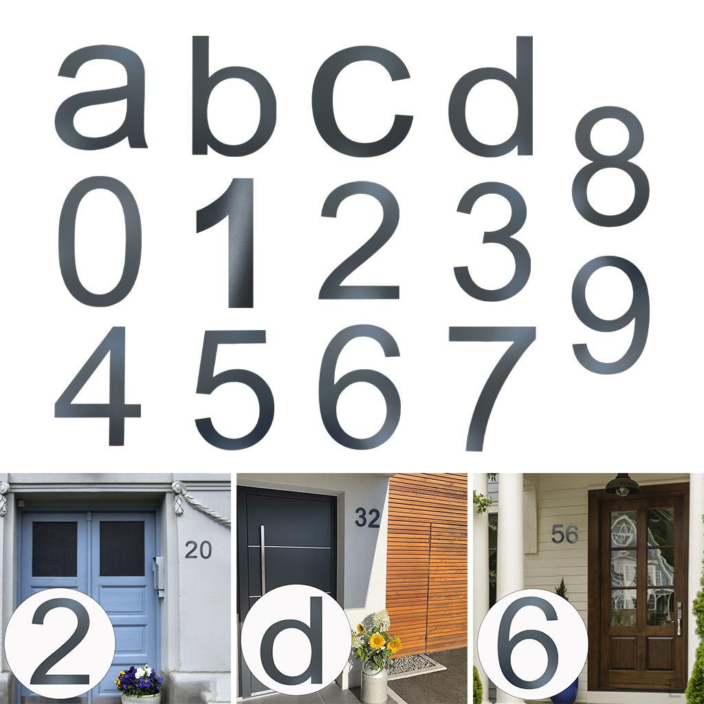 Number Stainless Decor with Address Plaque for Gardens Houses