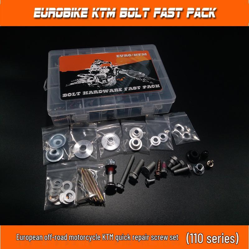 KTM & Husqvarna Off-Road Motocykl 110ks Sada šroubů pro rychlou opravu