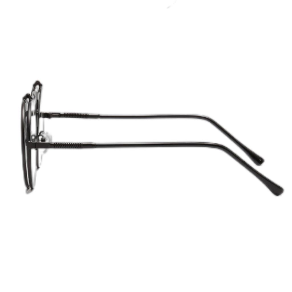 Metal Vapor Punk Flip Over Sunglasses Unisex Retro Steampunk Eyewear For Men And Women