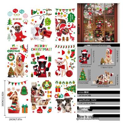 Yuzhuxun Weihnachtsfensteraufkleber (5er-Pack)