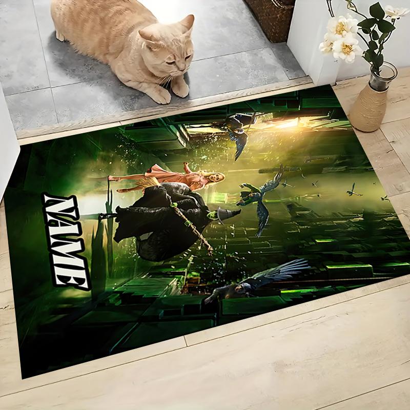 Custom Name Magic City Carpet Rug Customizable Soft Washable Anti-Slip Home Living Room Sofa Mats Personalized Rug. 0909329