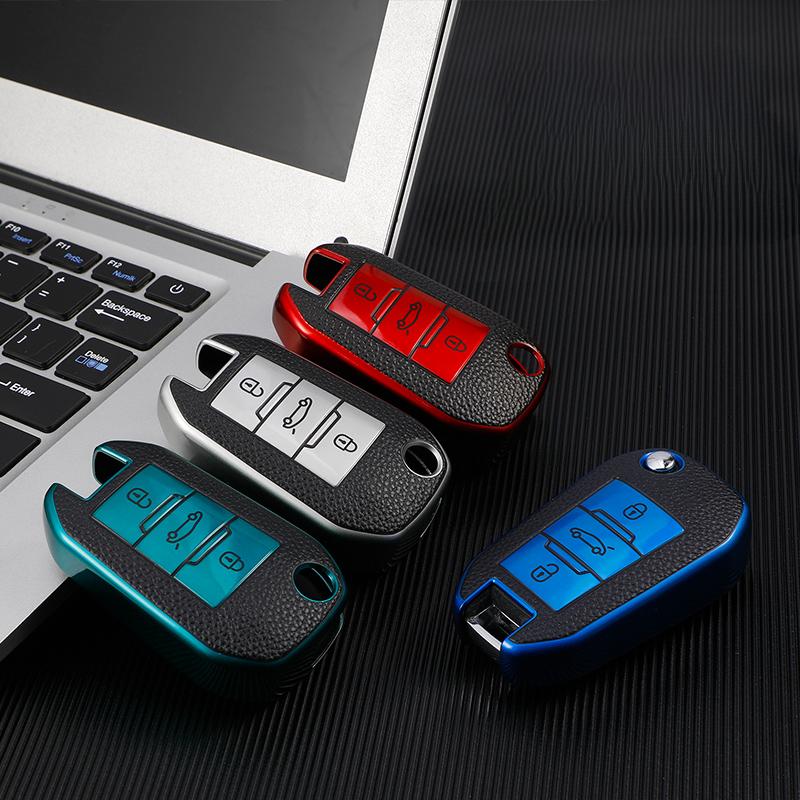 

Новый чехол для ключей из ТПУ для Citroen C4L CACTUS C5 C3 C6 C8 Picasso Xsara для Peugeot 3008 308 RCZ 508 408 2008