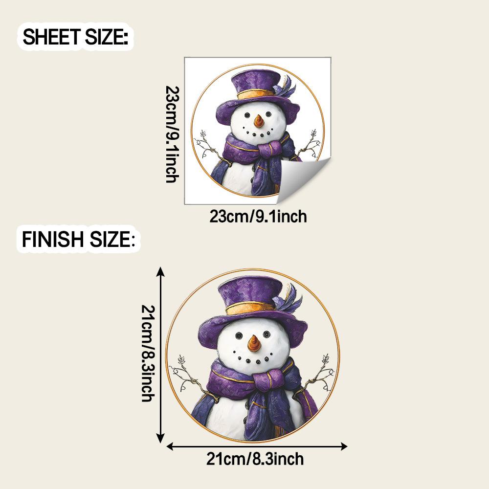 Creative Magic Snowman Christmas Atmosphere Home Glass Window Stickers