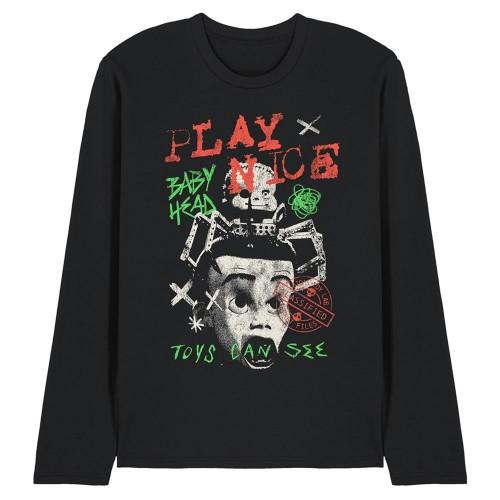 Toy Story Unisex Adult Toys Can See Ringspun Cotton Long-Sleeved T-Shirt