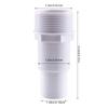 652F Pack Of 2 Swimming Pool Filter Pipe Connectors 32/38MM Adapter Strong Plastic Fittings for Efficient Water Filtrations
