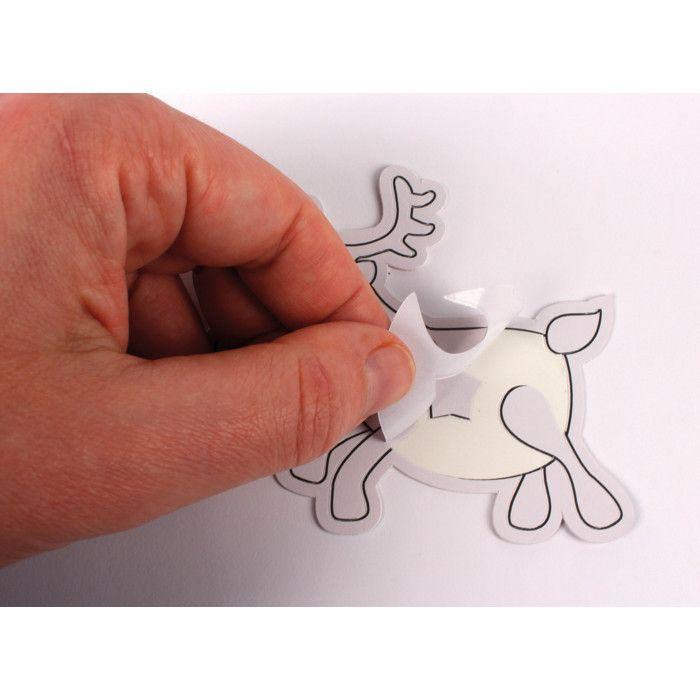 Décoration Noel en carton à colorier blanc 8 pièces