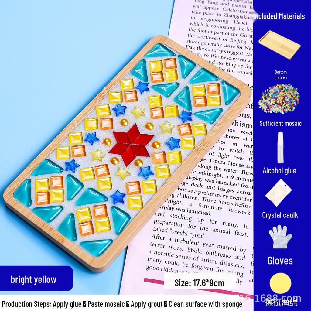 DIY Mosaic Coaster Craft Kit for Kids - Patchwork Creative Art