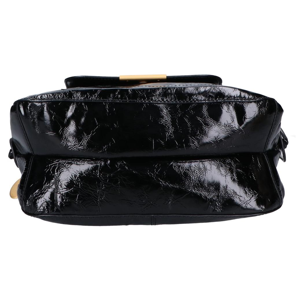 TOD'S [Beautiful condition] Patent leather Handbag blackUsed