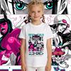 One Piece Robin Anime Print Boys Girls Cotton T Shirt Casual Short Sleeve Kids Summer Top Soft Breathable Daily Wear