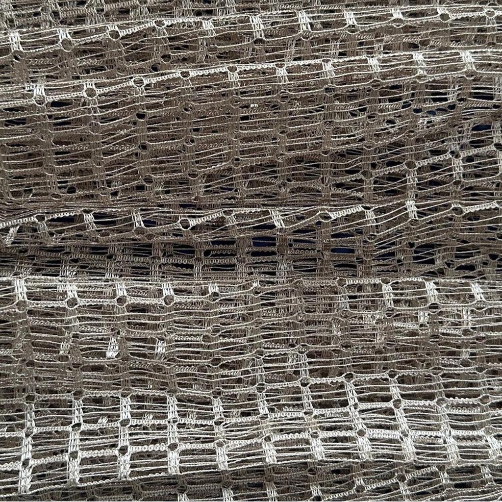 3D Lattice Mesh Curtain Fabric, Warp-Knitted Breathable Large-Hole Mesh, Light-Transmitting Gauze for Living Room & Bedroom Curtains
