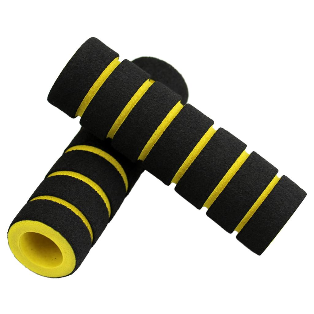 2 Pair Bicycles Handlebar Grip Soft Sponge Cover Bikes Handle Grip Cover Non-Slip Ergonomic Cycling Handle Bar Grips