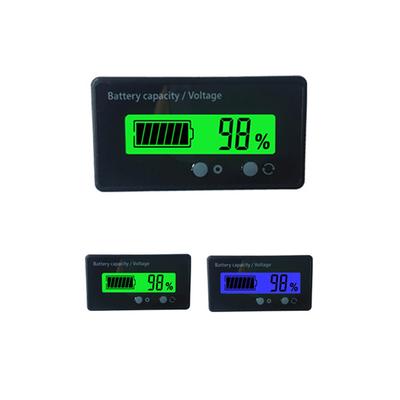 1 adet DC 12V 24V 36V 48V 60V 72V 84V Yeşil/Mavi Arkadan Aydınlatmalı LCD Pil Kapasitesi Test Cihazı Monitör Ölçer Metre Arabalar Motosikletler için Scooter