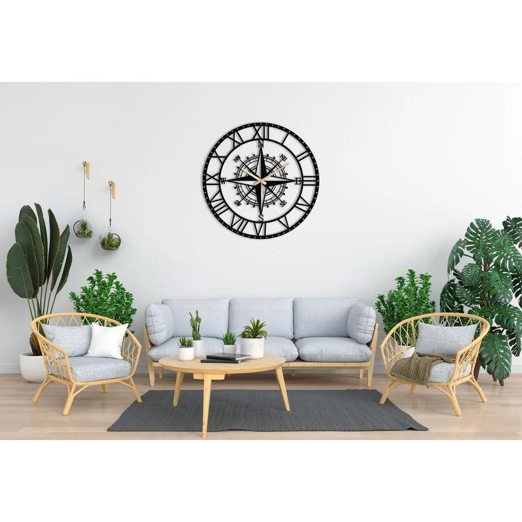 Clock for Living Room, Bedroom, Office, Kitchen, Home and Hall | Antique Fancy Big Size Modern Wall Watch for Home Decor  60CM)