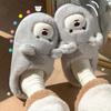 Cartoon Women Home Slippers Plush Warm Thick Bottom Slides Cute Soft Non-slip Slippers Indoor Outdoor Men Casual Slippers